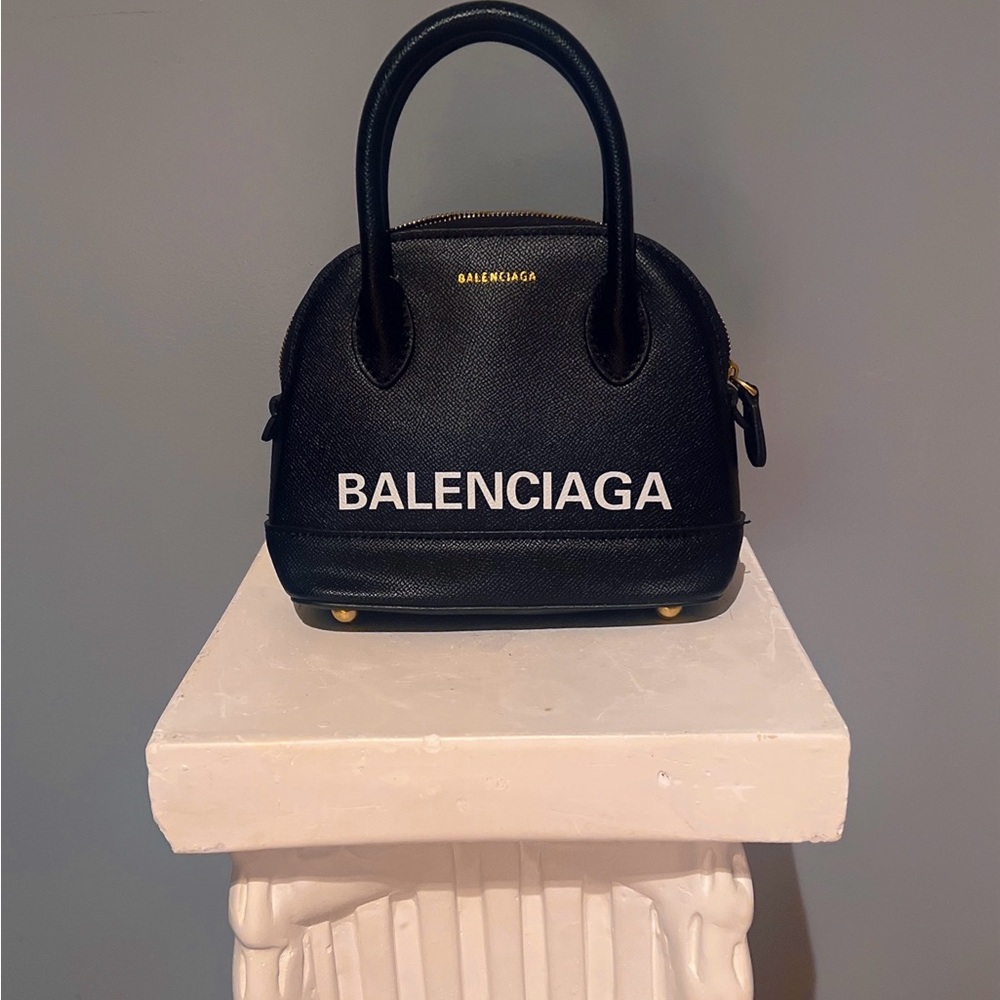 Mini Black Leather Handbag